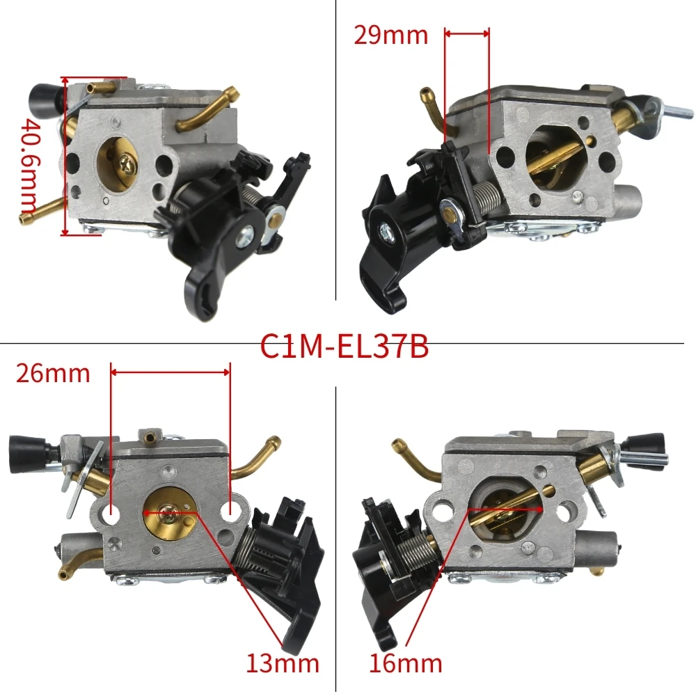 مجموعة المكربن لأجزاء المحرك منشار سلسلة Husqvarna 445 و 450 506450401-A73I C1M-EL37B #6