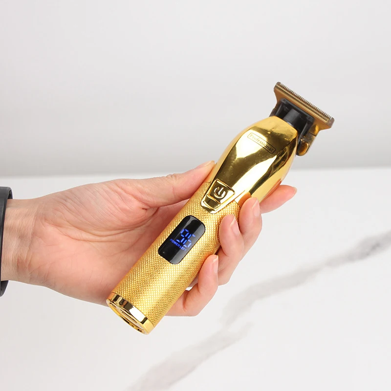 남성용 USB 헤어 클리퍼, 전문 무선 전기 헤어 트리머, 이발 면도기, 수염 트리머, 0mm, T9