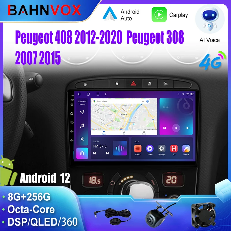 

Android Car Radio GPS Navigation Multimedia Video Player for Peugeot 408 308 308SW 2007-2015 Stereo Tape Recorder Screen