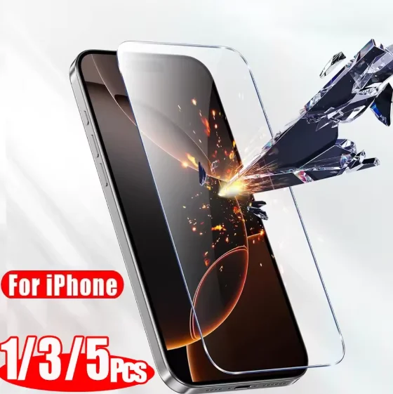 1/3/5 Stück HD-Displayschutzfolie aus gehärtetem Glas für iPhone 16 17 18 Pro Max 16e 15 14 12 11 13 Mini – Detail 3