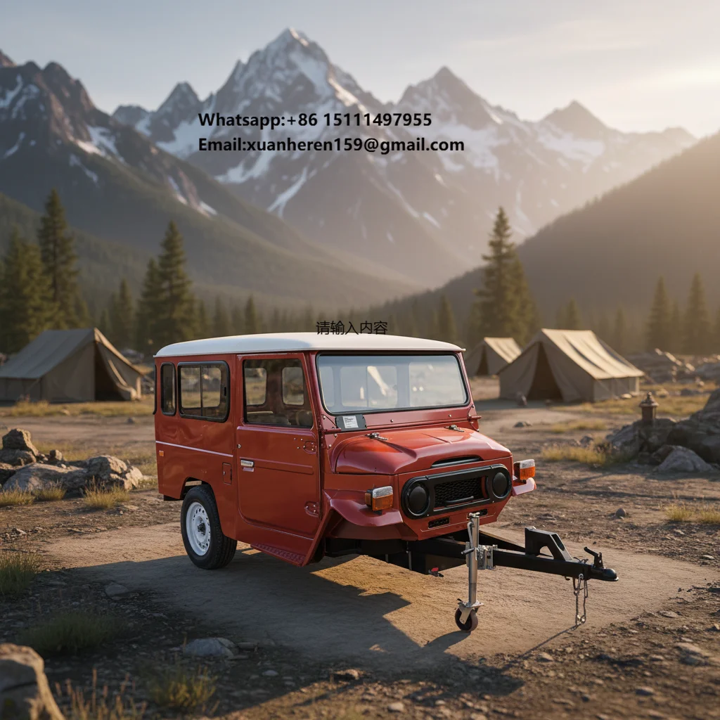 Classic Car Body Shell for Toyota Land Cruiser FJ43 Trailer, FJ43 Body and Caravan Travel Trailer Body Shell