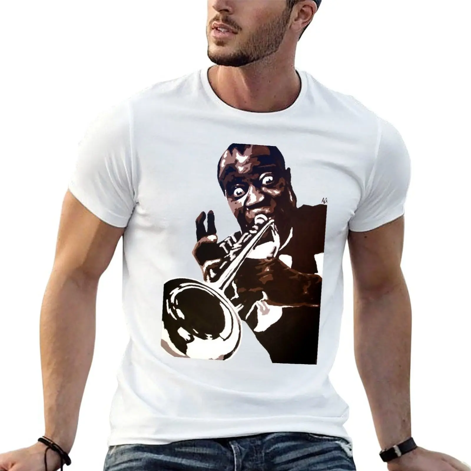 

Louis Armstrong T-Shirt t shirts for man graphic vintage t shirt for man man t shirt graphic T-Shirt