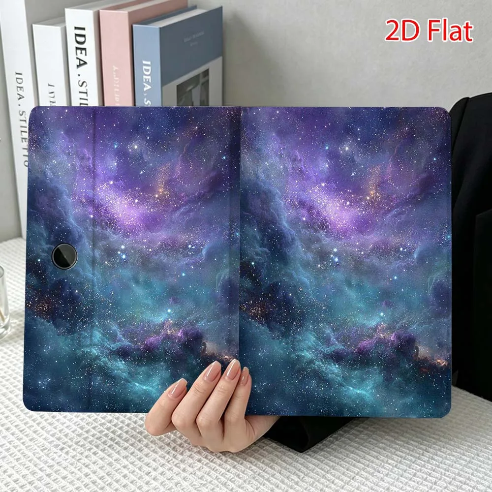 Purple sky pattern Soft For OPPO VIVO IQOO OnePlus Realme Pad 3 Pro 13 12.1 11.4 11 inch Pen Tray Tablet Case