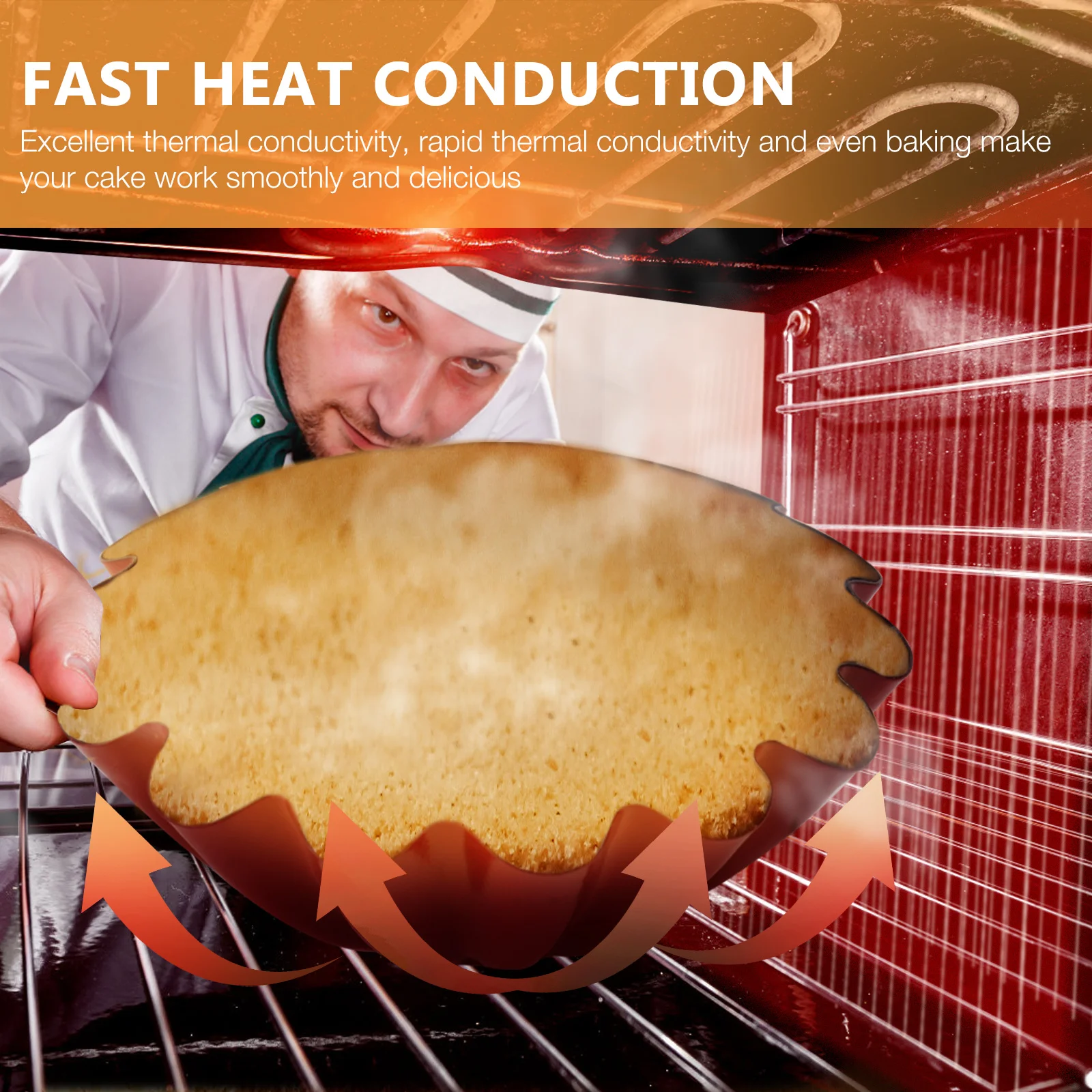 

6Pcs Egg Tart Mold Baking Tool Stainless Steel Nonstick Baking Supply for Pudding DIY Kitchen Supply Egg Tarts Mold