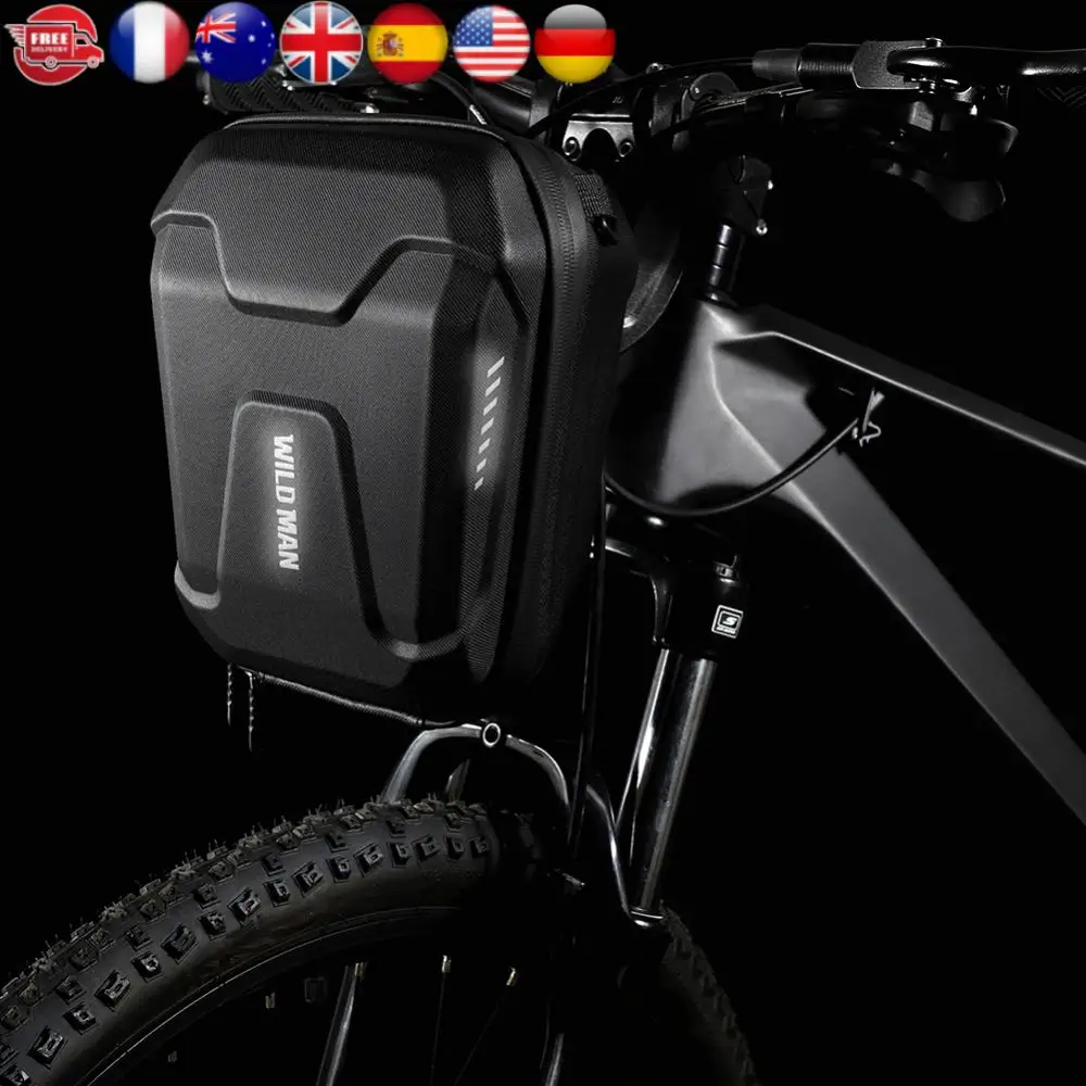 

WILD MAN MTB Phone Pouch Case Mountain Road Bike Scooter Handlebar Head Bags