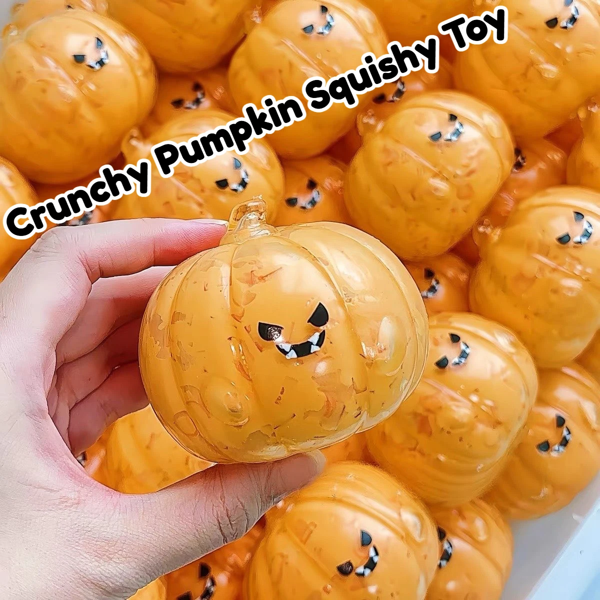 Novelty Gifts - Halloween Squishies Bal Knapperig Handgemaakt Pompoen