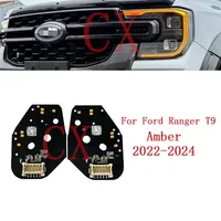 Para Ford Ranger T9 Matrix 2023 2024, nuevo módulo de marco de función de faro ámbar, luces de circulación diurna, unidad de cambio de Color