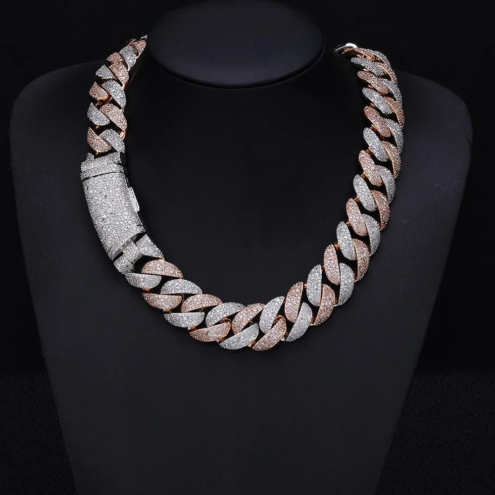 collana-hip-hop-da-uomo-a-catena-cubana-miami-bicolore-iced-out-in-rame-massiccio-placcato-oro-rosa-e-argento-con-zirconia-cubica-5a-﻿