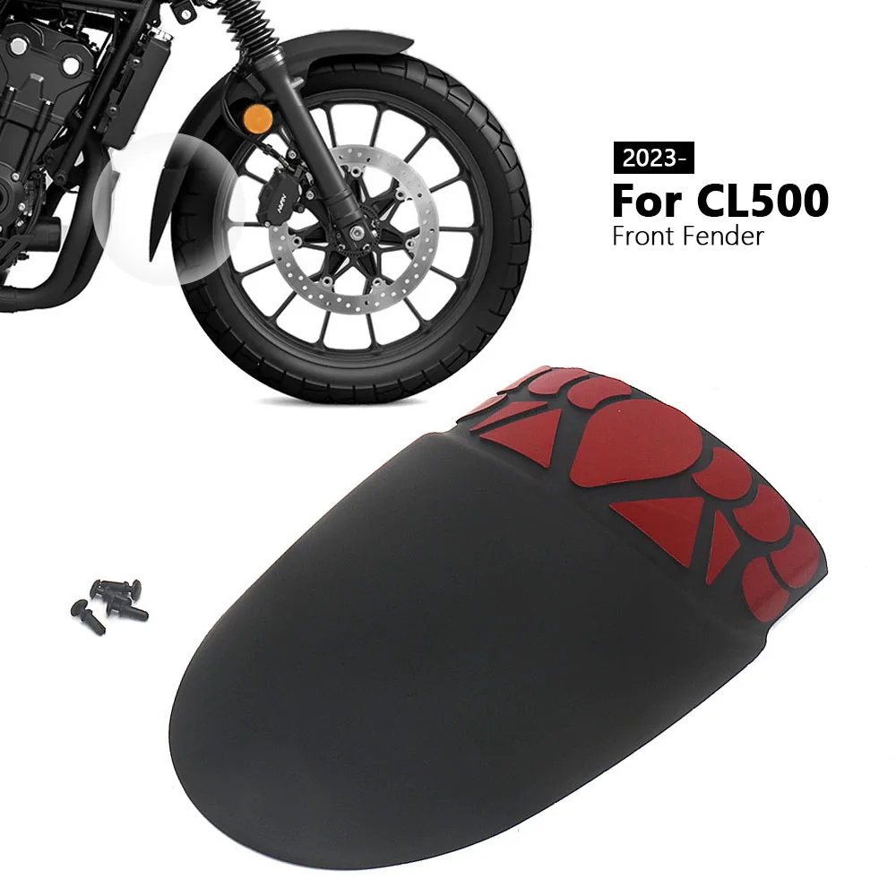 New Front Fender Mudguard Extender For Honda CL500 2023 2024 Motorcycle Accessories Black Extension cl500 CL 500