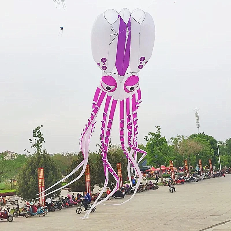 

free shipping octopus kite inflatable kite flying nylon soft kites for adults professional kites factory equipment giant kites