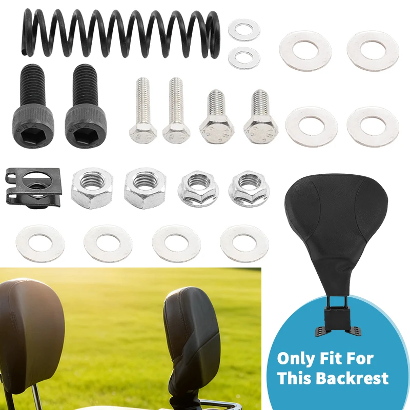

For Harley Touring CVO Street Glide Road King Ultra Electra Motorcycle Accessories Driver Rider Backrest Mount Screw Sissy Bars