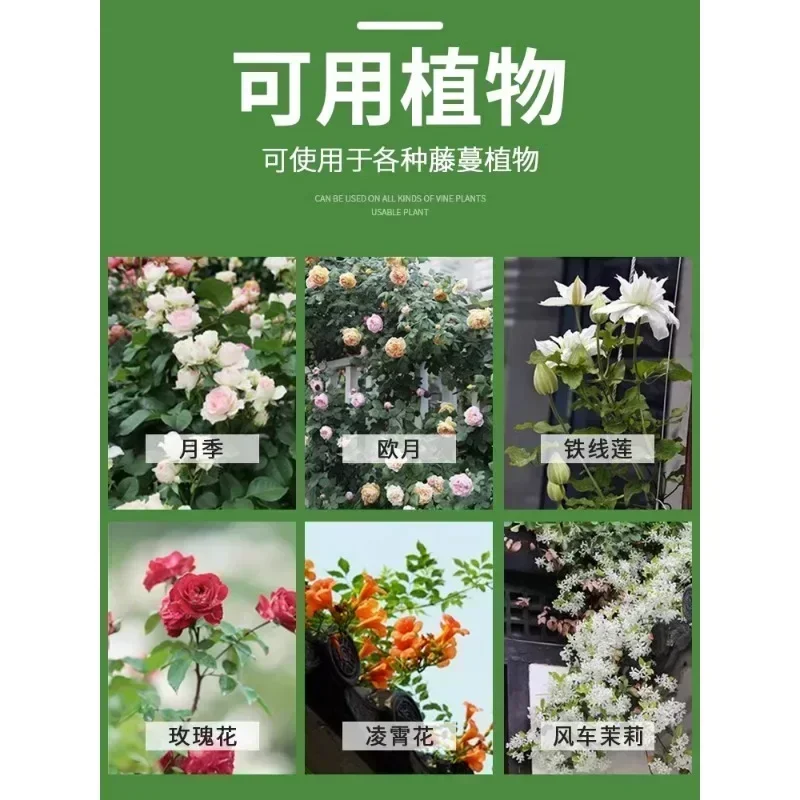 Support de fleurs demi-arc pour le jardinage, support de vigne grimpante pour roses, étagère de raisin pour villa de jardin, support de fleurs demi-arc contre le mur