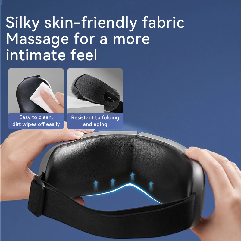 2024 Hot Sellers Air Compression Music Eye Fatigue Massage Device Rechargeable Smart Eye Massager With Heat