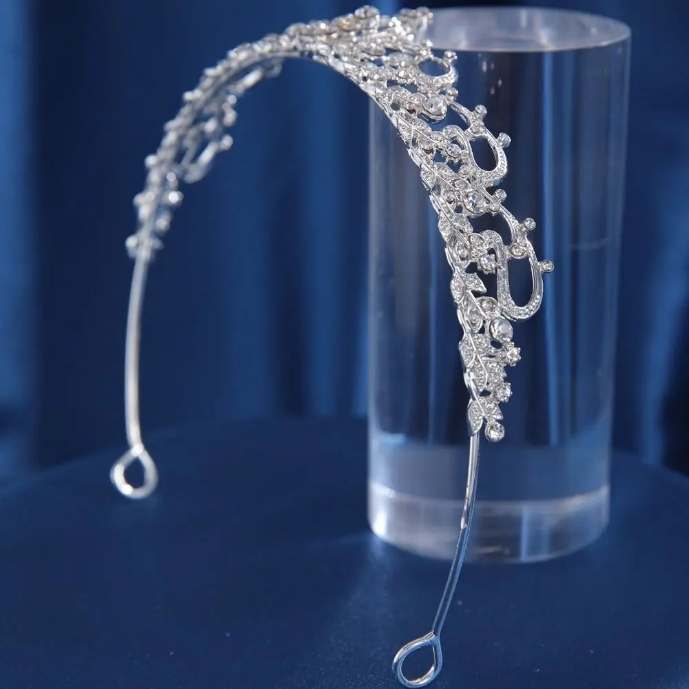 أغطية رأس الزفاف للسيدات باللون الذهبي مليئة بمزاج كلاسيكي تاج الزفاف لعيد ميلاد الفتاة التيجان المبهرة