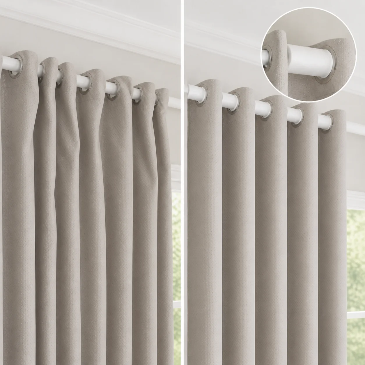 20pcs Foam Grommet Curtain Spacer Inserts for Even Drapes & Neat Pleats Home Decor Accessory