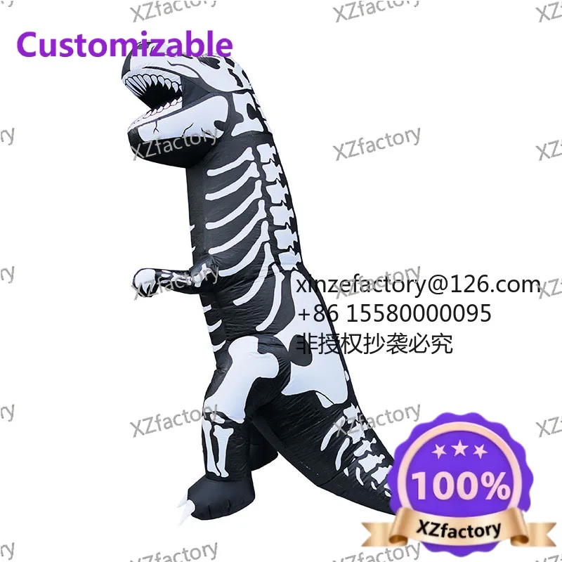 Factory Direct 2026 Top RatedCross-border color luminous LED light inflatable skull air mold, Halloween air mold decorative infl