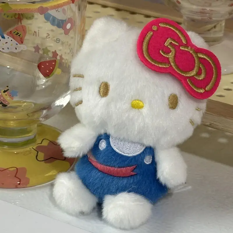 

Kawaii Sanrio Hello Kitty 50-летие плюшевые игрушки брелок мультфильм мягкая кукла друзья креативный подарок на день рождения аксессуары