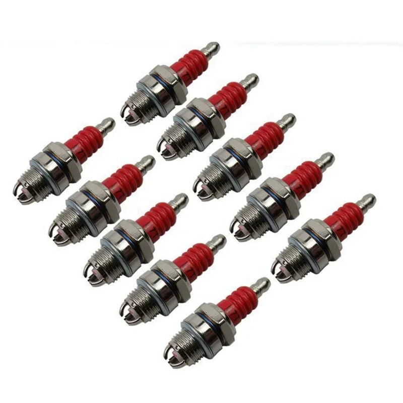 2-stroke Mower Electrode Engine Spark Gasoline Plug Pole Chain Saw Replacement Brush Three-sided Accessories
