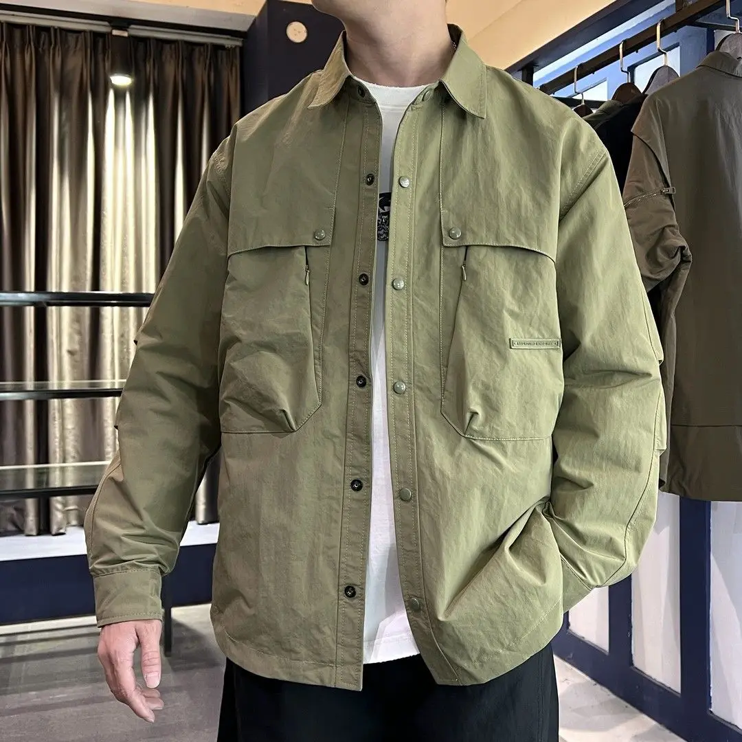 

Loose Men's Jaet American Sle Casual Early Autumn New Arrival 2025 High-End Feeling Polyester Fabric Windproof Zipper