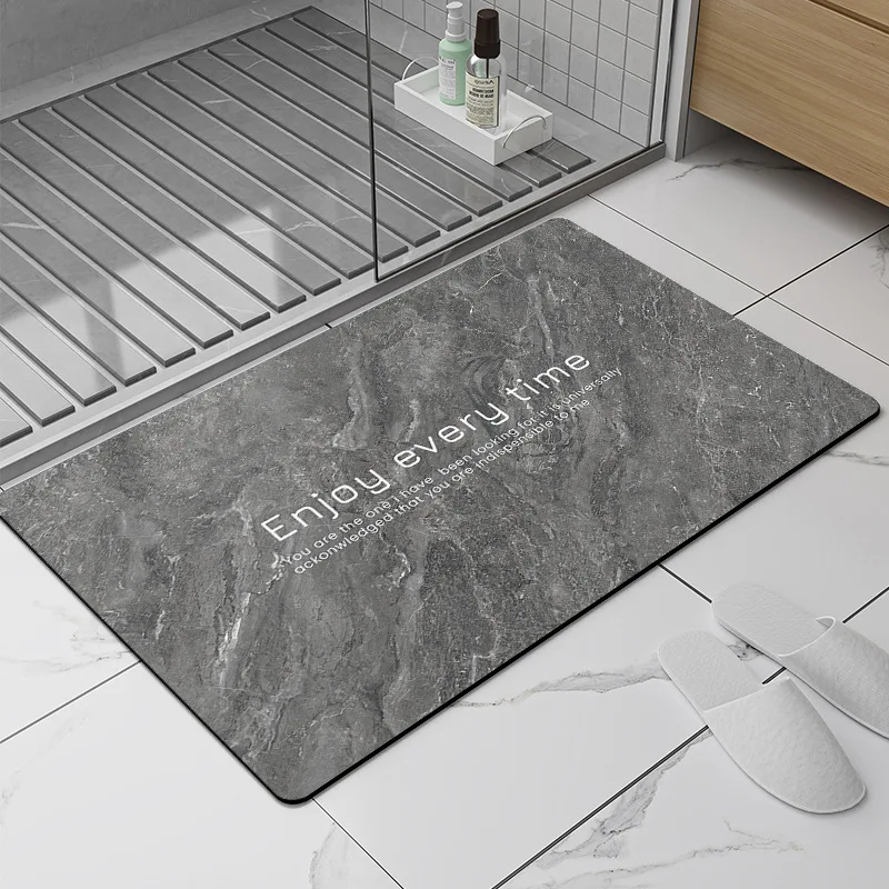 

Diatom Mud Soft Mat, Marble, Dirty, Bathroom, Absorbent Floor Mat, Toilet Door, Non-slip Mat, Kitchen Rug