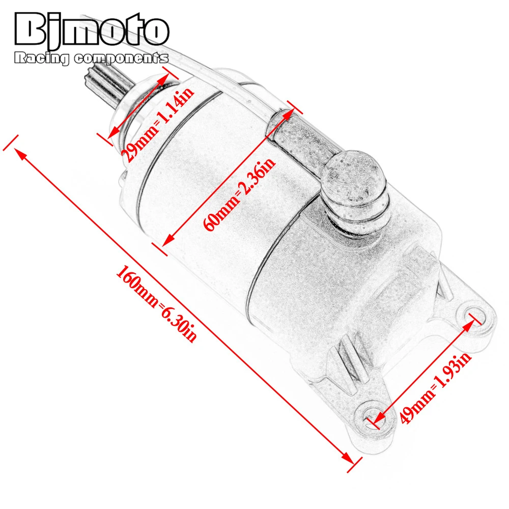 Motorcycle Starter Motor For Yamaha YZF R25 R3 MTN250 MT-25 MTN320-A MT-03 ABS for BMW S1000R K47 S1000XR K49 S1000RR K46