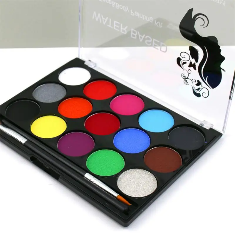 Color Face Body Paint Set Oil Children Flash Tattoo Painting Art Christmas Party Halloween Party Makeup Beauty Palette