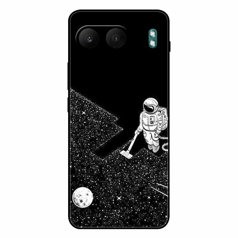 غطاء خلفي من السيليكون الناعم لـ oneplus nord 2/nord 3/nord 4 ، حافظة بتصميم القط والأسد #2