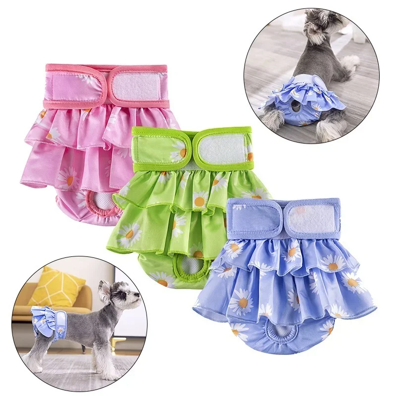 Pet Physiological Pants Dog Panties Diapers For Small Middle Dogs Chihuahua Teddy Breathable Shorts Underwear Soft Pet Supplies