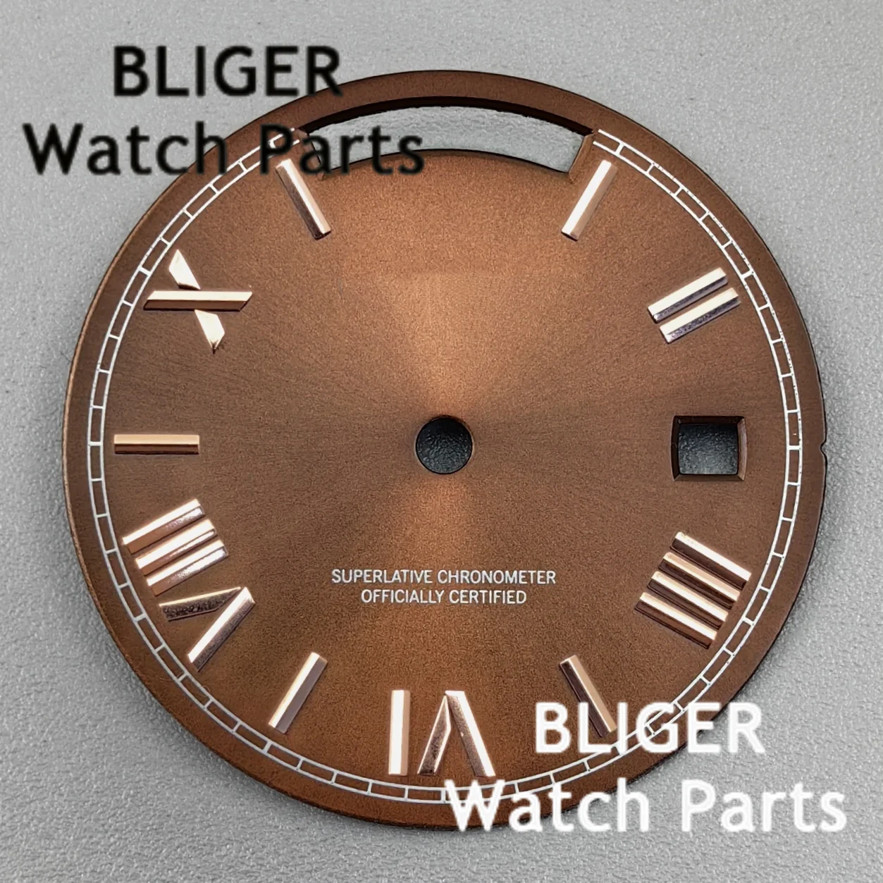 BLIGER 29 مللي متر متعدد الألوان أمة الله/التدرج ساعة الطلب حافة رومانية المزدوج تاريخ نافذة صالح ميوتا 8285 ساعة يد تعمل بالحركة استبدال أجزاء