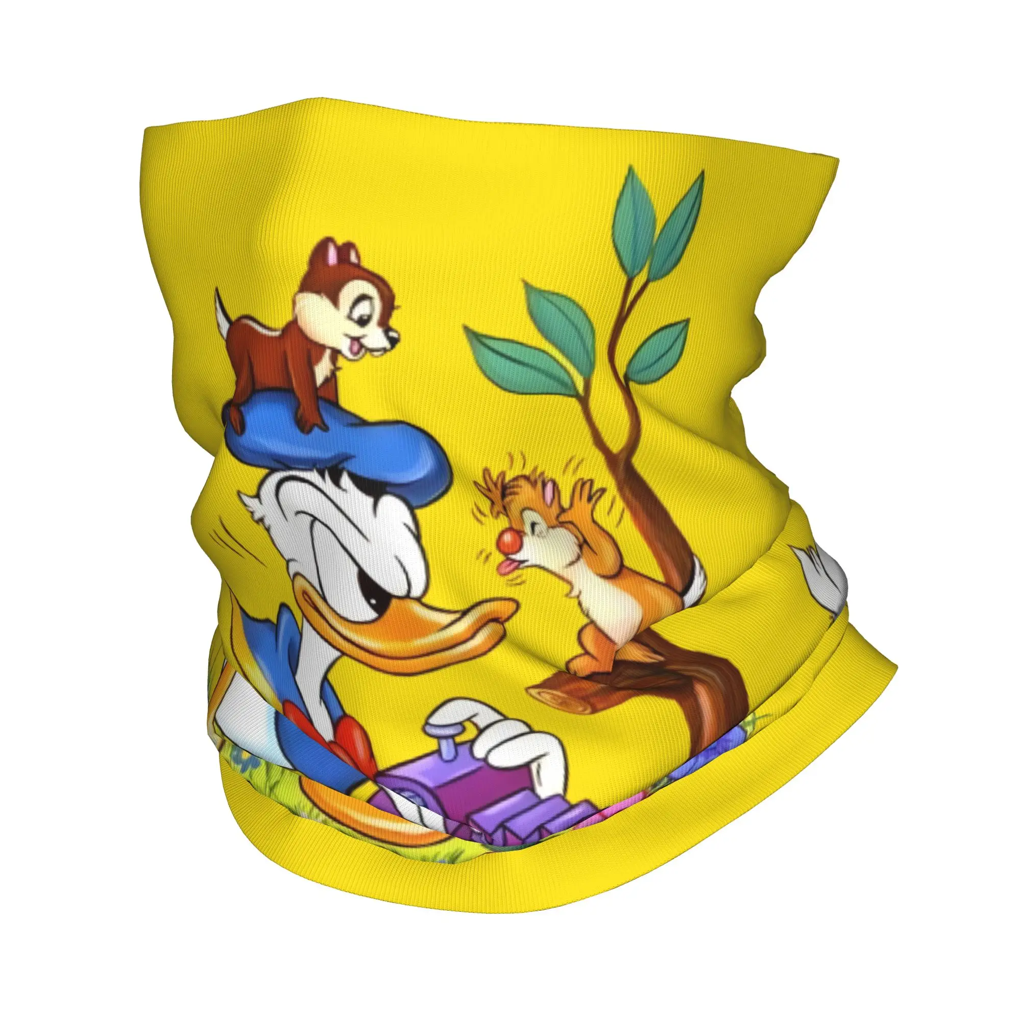 

Зимний ветрозащитный шарф-бандана с Дональдом Даком в стиле аниме для мужчин, забавный комикс-гайтер для походов, повязка на голову