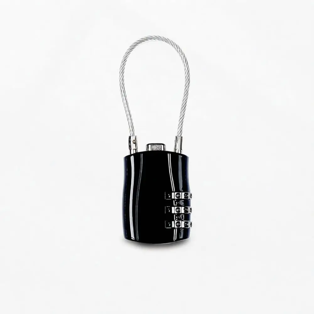 Portable Wire Combination Padlock Steel Mini Lock For Gym Locker School Bag Luggage Drawer Case Security Protection