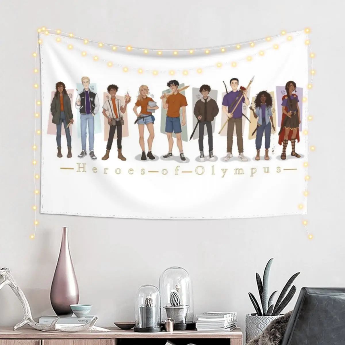 Heroes of Olympus Tapestry Decoration Home House Decor Aesthetic Room Decor Korean Room Decoration Aesthetic Tapestry