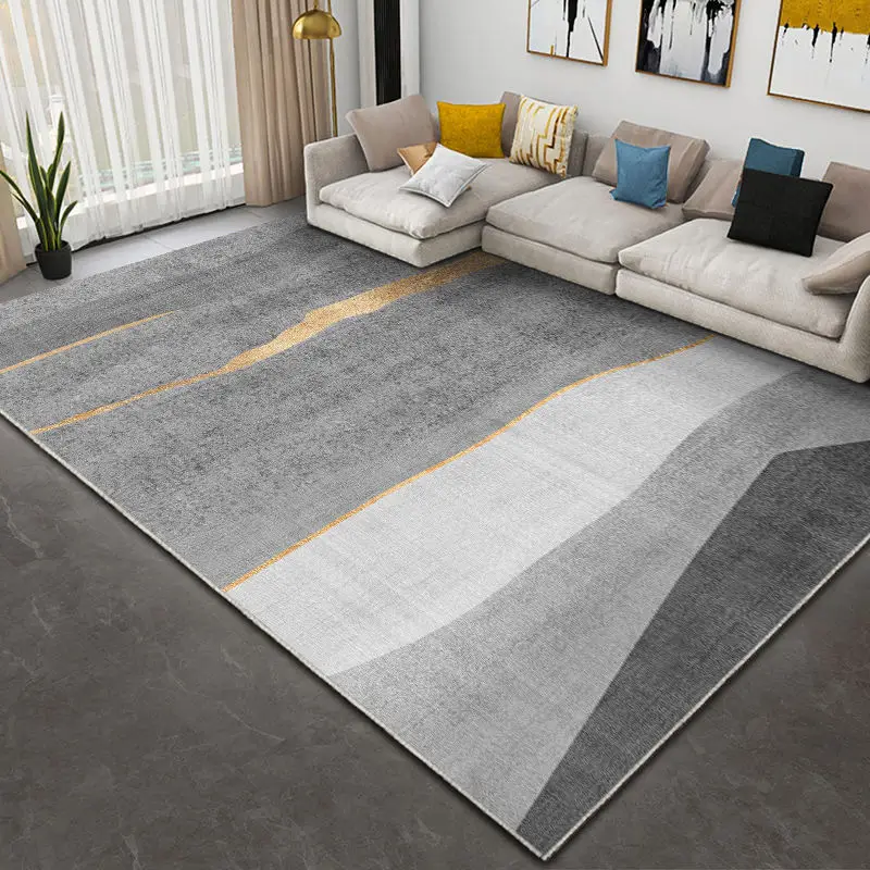 Nordic Style High-grade Living Room Carpet Non-slip Bedroom Bedside Rugs Home Parlor Mat Washable Door Mats Large Sofa Carpets