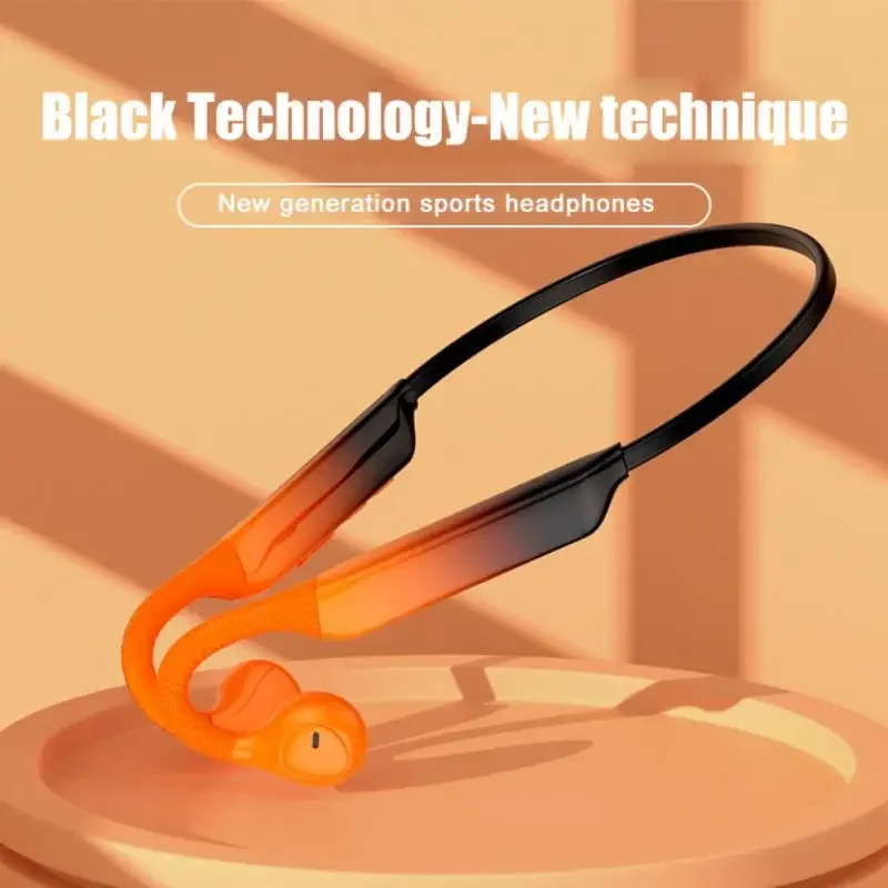 Wireless Sports Earphone Bone Conduction Headset Not In-ear Outdoor Stereo With Mic Hifi Ear-hook Ip56 Waterproof Headphones