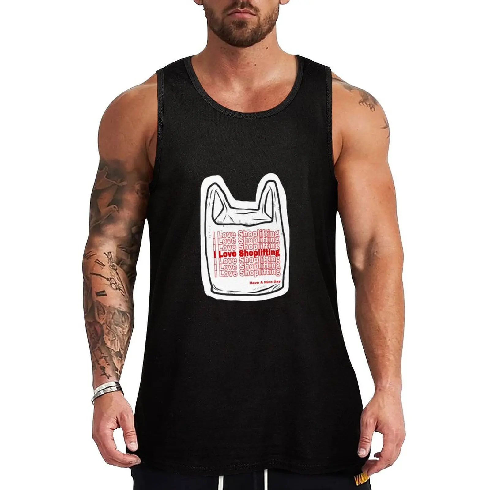 

I Love Shoplifting Tank Top sleeveless shirt man gym bodybuilding for men gym men men gym