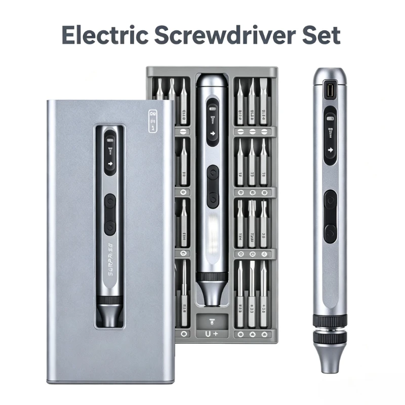 17/51 in 1 Precision Electric Screwdriver Set Cordless Screwdriver Rechargeable Repair for Mobile Phone Laptop Electric Tool Set