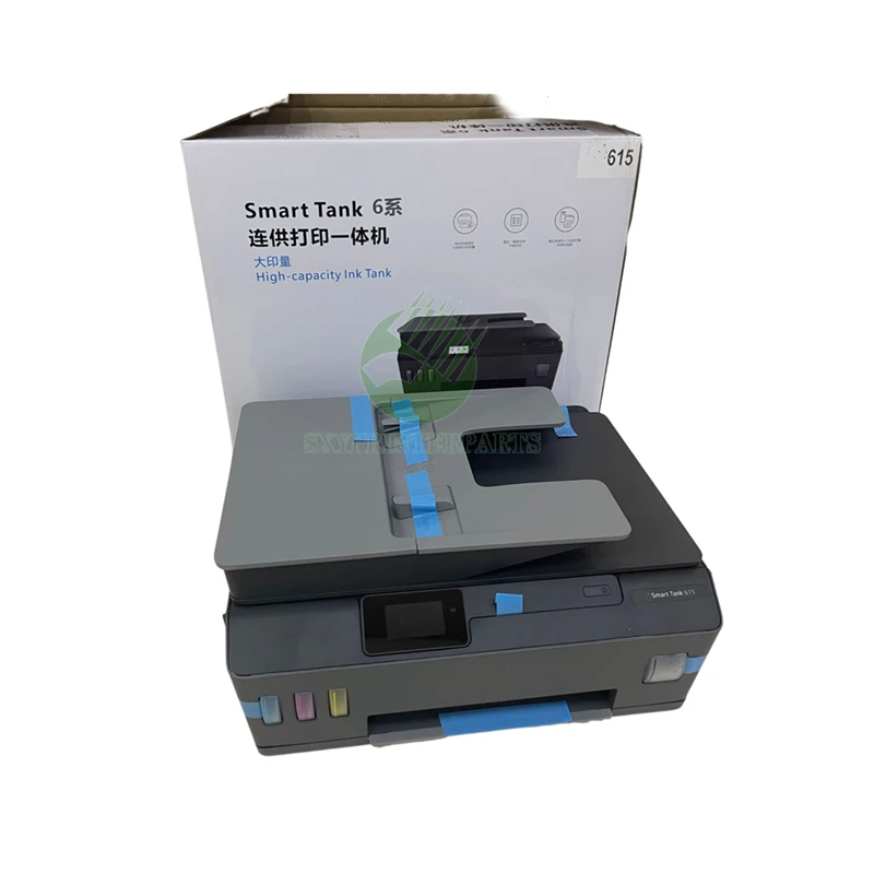 99% new Full Color Printer Machine For H-P Smart Tank 615 Inkjet Printers Print Scan Fax With Wireless  GT52 GT53 All-In-One