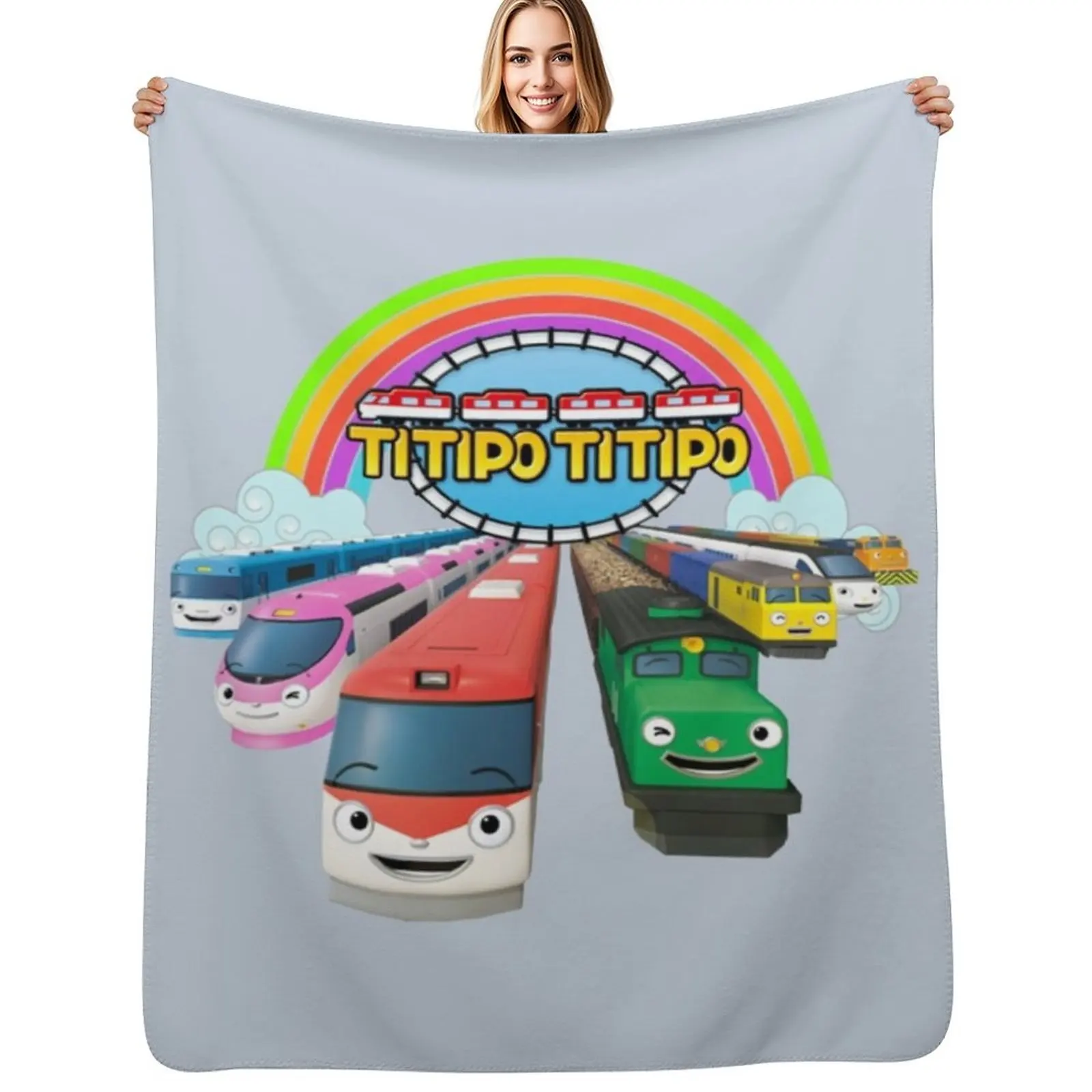 Titipo And Friends Throw Blanket Sofa Quilt For Decorative Sofa Bed valentine gift ideas Beautifuls cosplay anime Blankets