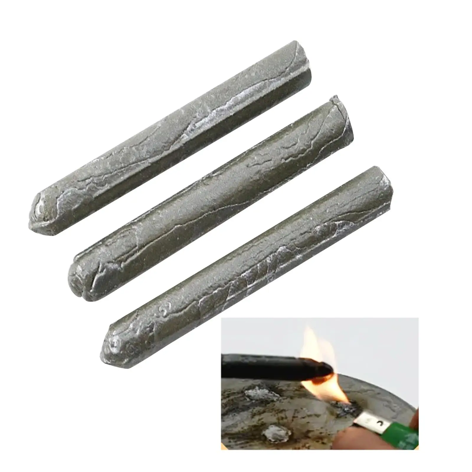 3x Welding Sticks Easily Melt 7.8cm Core Rod Aluminum Soldering Welding Rods for Iron Copper Water Tank Stainless Steel PVC Pipe