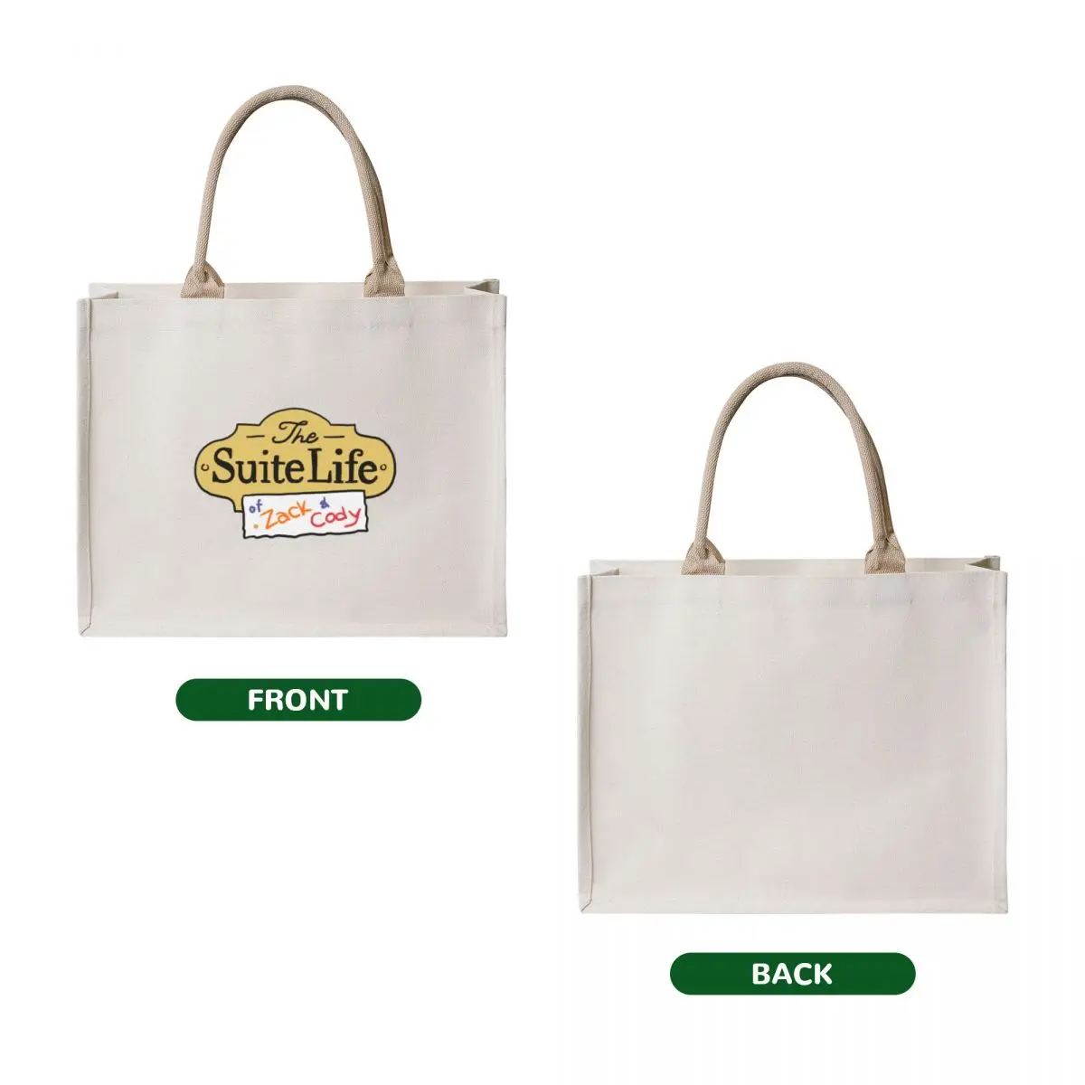 Bolso de mano Sweet life Zack y Cody, bolso de lona de lujo para mujer, bolsos de mujer, comprador universitario