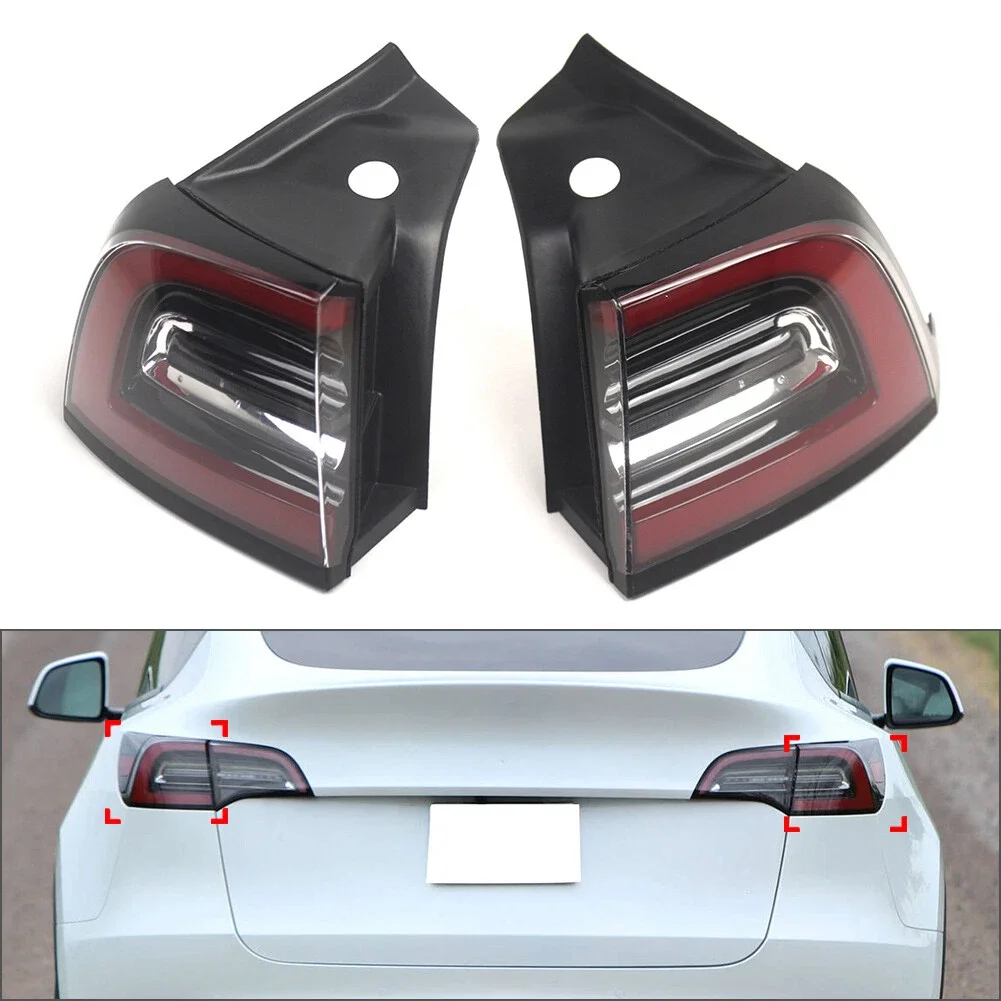 

3 Pins & 4 Pins LED Rear Lamp Turn Signal Light Stop Brake Lamp For Tesla Model 3 Model Y 2017-2020 Tail Lights Driving Fog Lamp