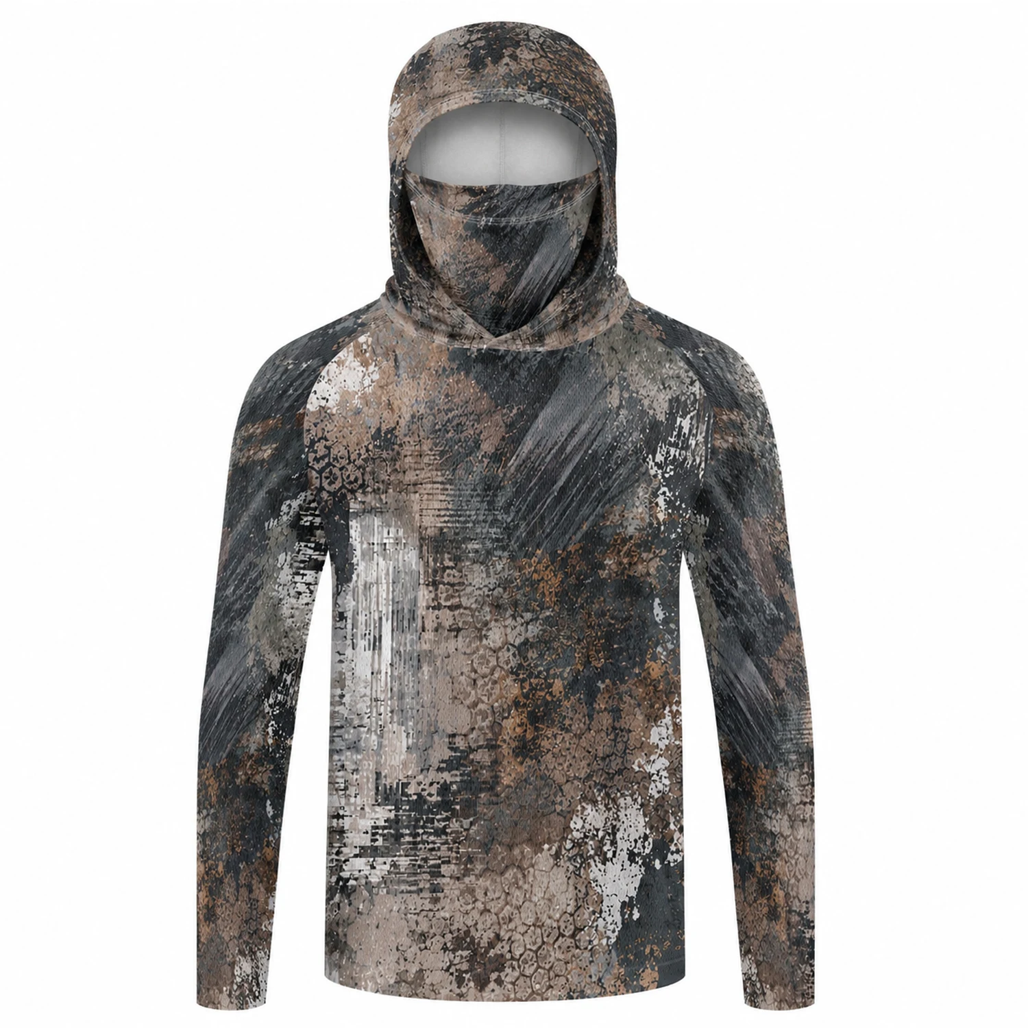 Men Hood Fishing Shirt long sl - Fishing Shirt Uv Protection review and price