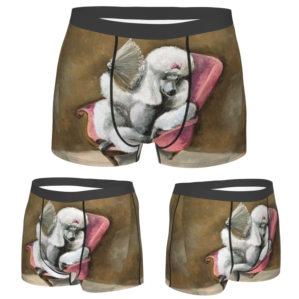

Boxer Underpants Shorts Poodle Cute Pet Dog Panties Men Comfortable Underwear for Homme Man Boyfriend Gift