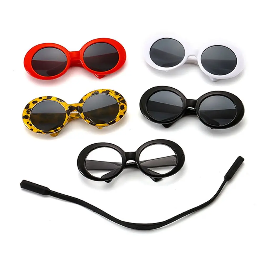 Doll Accessories Cool Multicolor Round Frames Glasses Cat Glasses Pet Eyeglasses Dog Sunglasses