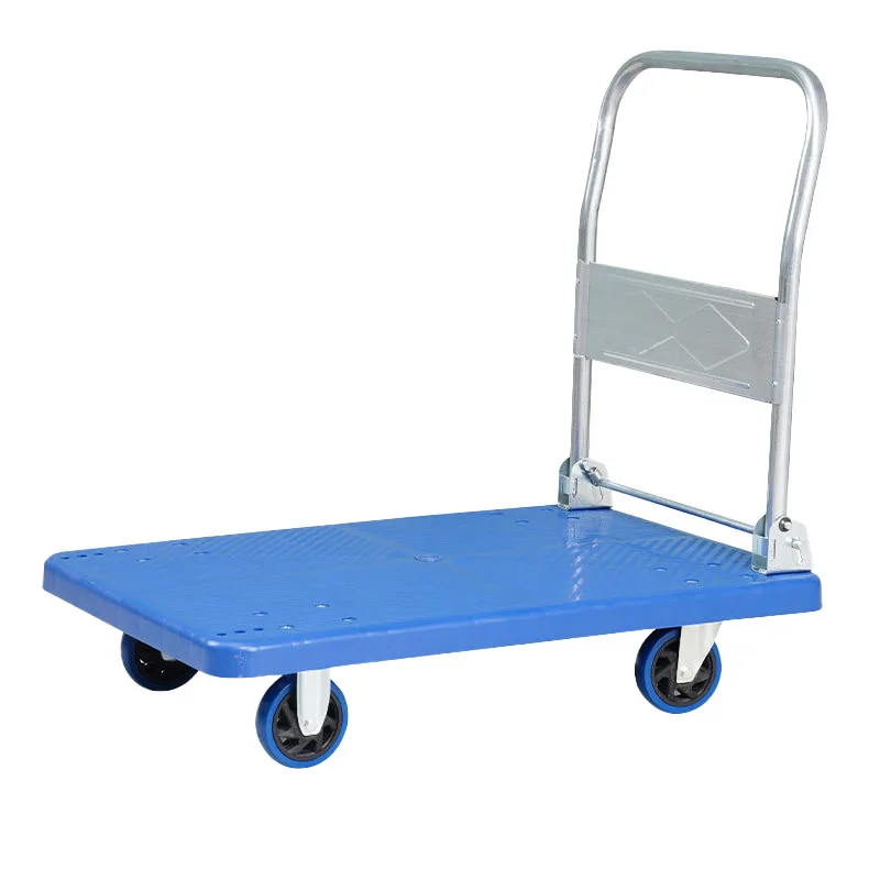 

Foldable trolley Flat pull trolley Warehouse Supermarket Express handling trolley
