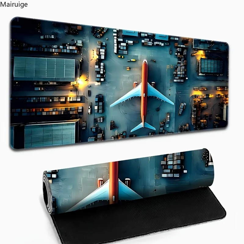 Aerial Aircraft Design Mouse Pad Non-Slip Gaming Mousepad Office Laptop Accessory Carpet Deskpad Desktop Computers Desk Gadget