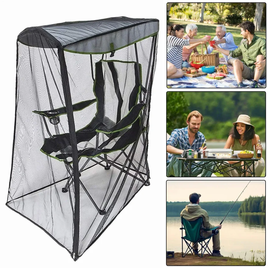 Outdoor Swing Courtyard Mosquito Net Canopy Chair Insect Cover Screen Garden Blackout Mosquito Waterproof Roof Fly Net Sun Shade view 3