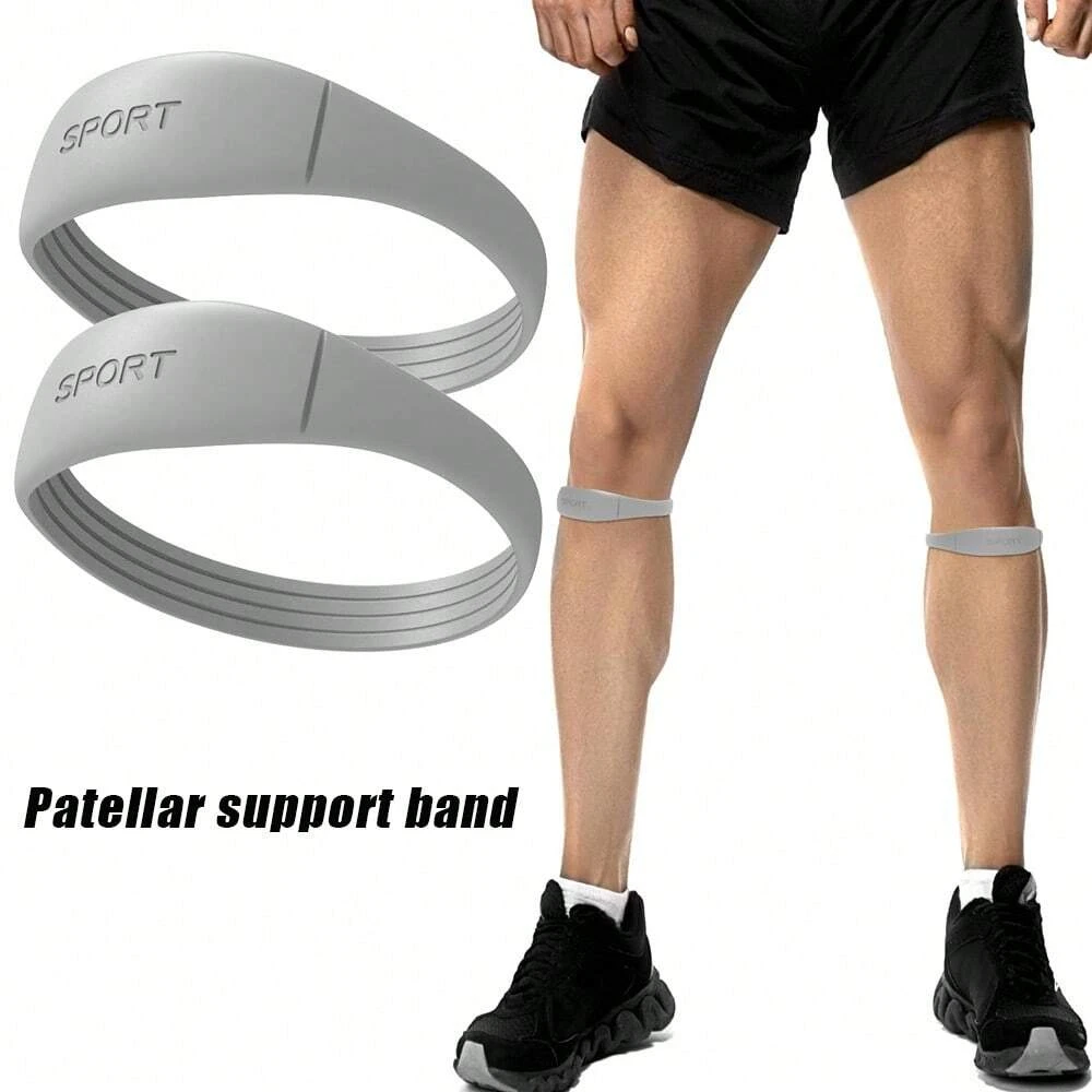 

A Thin Patellar Strap, Knee Power Band, Patellar Knee Joint Rope Loop Elastic Band, Knee Support with Elastic Fixation
