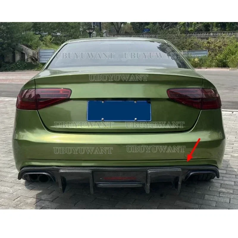 For Audi A4 S4 B8.5 Sedan 4 Pintu 2012 2013 2014 2015 2016 Rear Bumper Lip Spoiler Splitter Diffuser Cover Canards Tuning