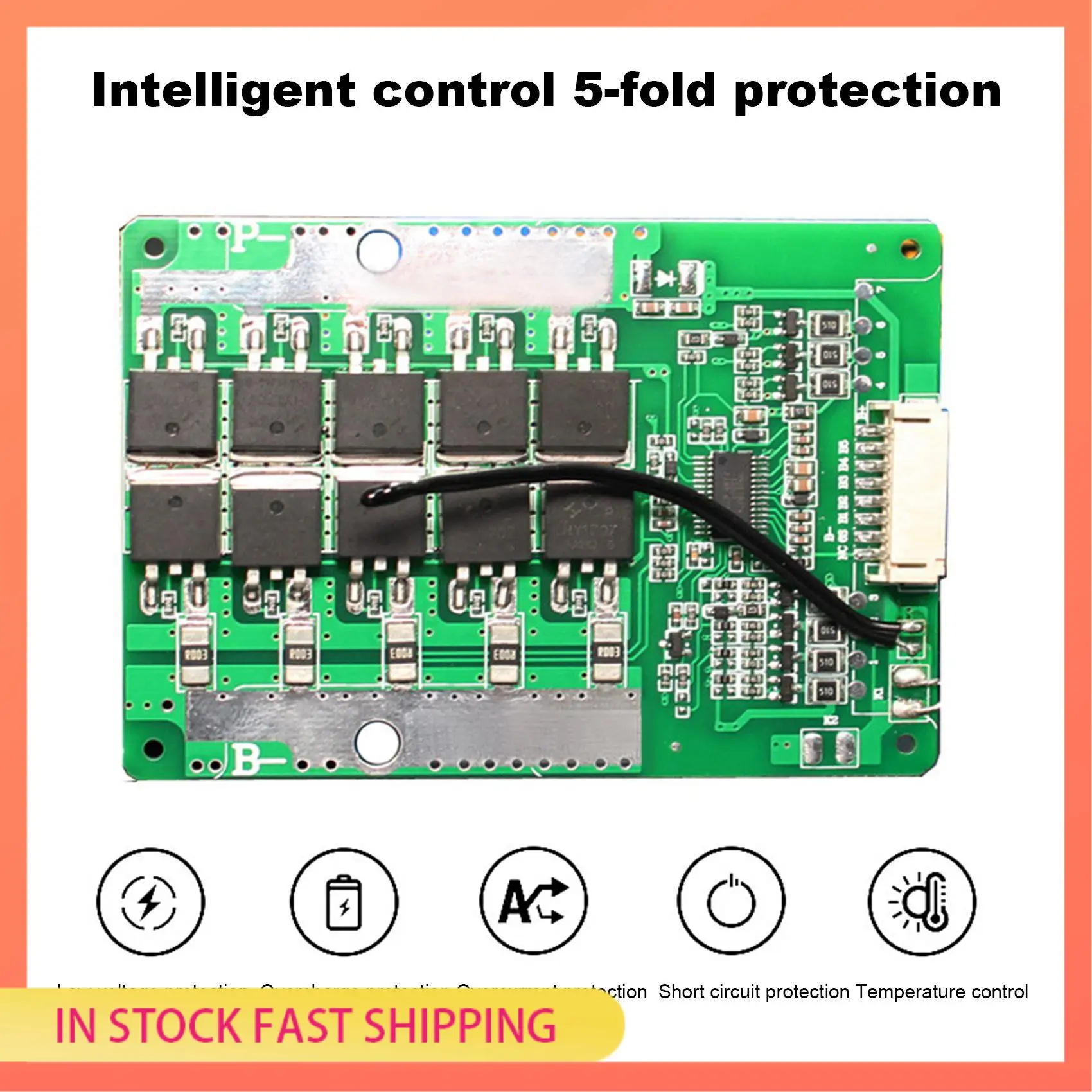 AA05 6S 24V 50A Battery Protection Board PCB BMS Protection Board With Power Battery Balance/Enhance